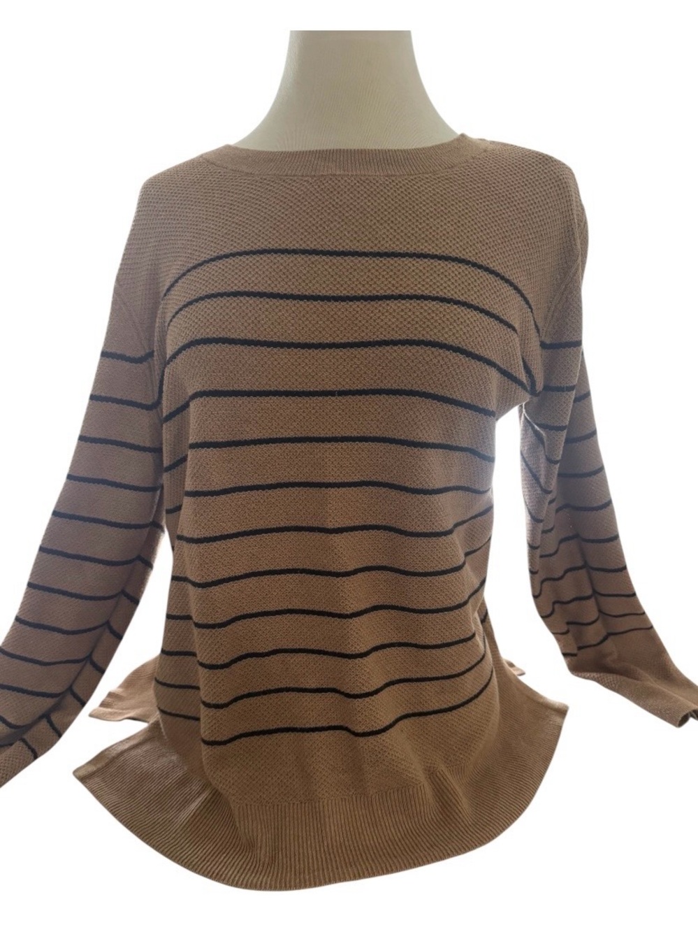 GAP Camel Ribbed Knit Sweater